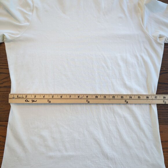 Peruvian Connection Womens Cream Turtleneck Top Long Sleeve Cotton - Picture 7 of 9